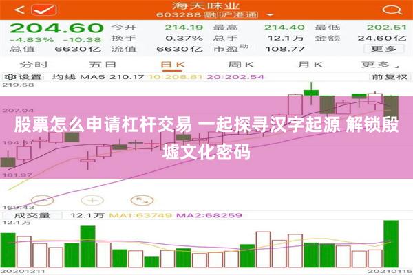 股票怎么申请杠杆交易 一起探寻汉字起源 解锁殷墟文化密码